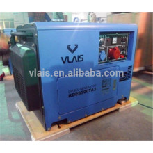 Top new nice KDE 6700T 5 kw super silent type color blue cooper diesel generator